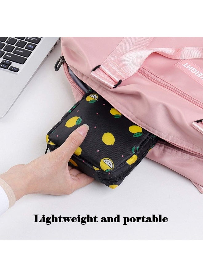 شنطة تخزين الفوط الصحية المحمولة للنساء والفتيات المراهقات – حقيبة بسحاب لحمل الفوط الصحية، مجموعة أول فترة، حقيبة متعددة الاستخدام للفوط الصحية، السفر، المدرسة، المكتب، الإكسسوارات، المكياج والمفاتيح – صغيرة، قابلة لإعادة الاستخدام، وخفيفة الوزن - Image 3